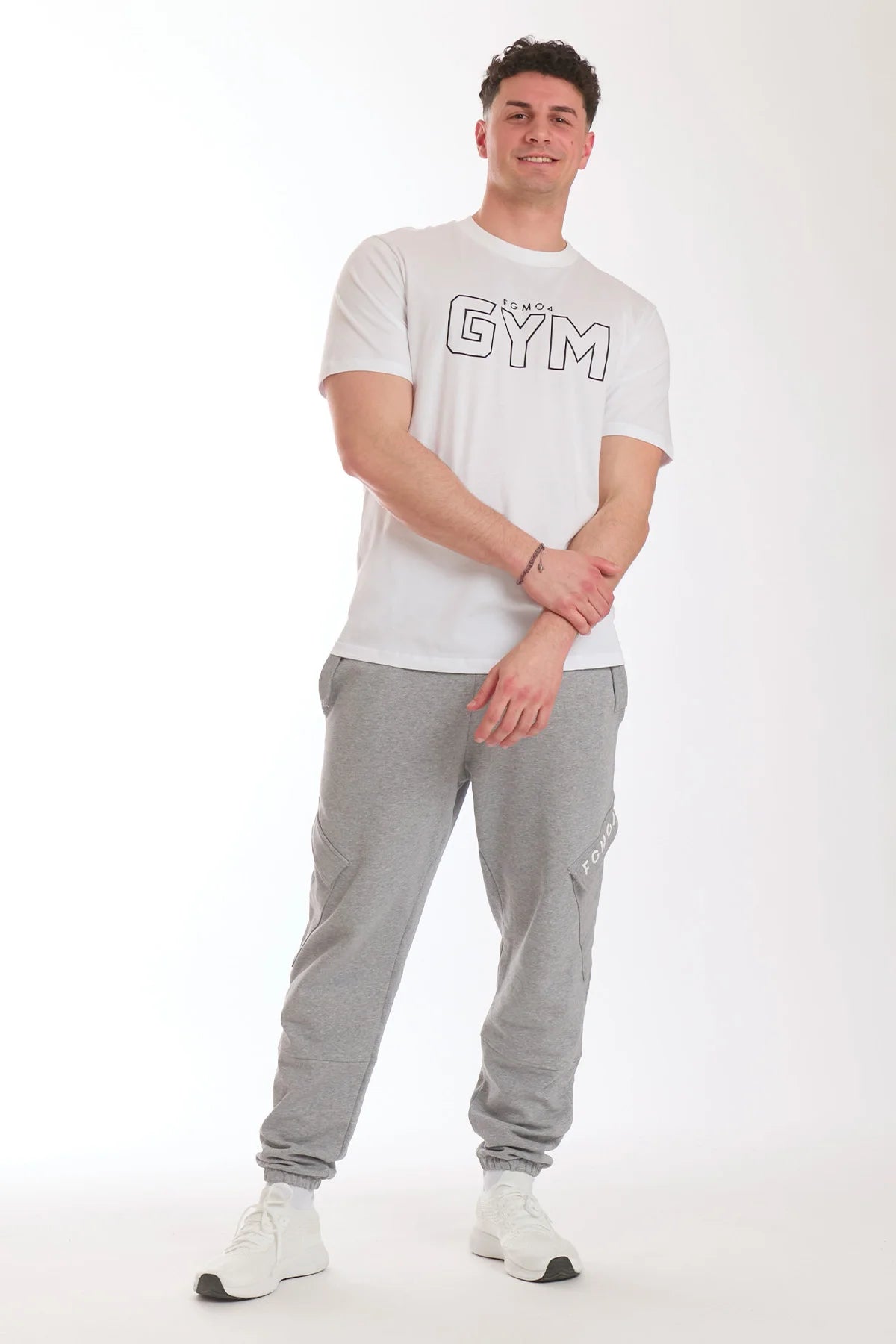 T-Shirt Gym Fgm04 Uomo Bianco - FGM04 - OFFERTE SPECIALI - fgm04