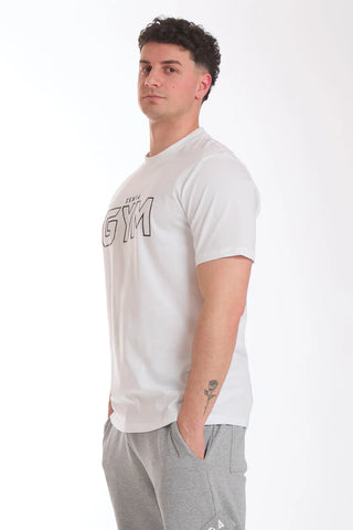 T-Shirt Gym Fgm04 Uomo Bianco - FGM04 - OFFERTE SPECIALI - fgm04
