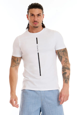 T-Shirt Stripe Fgm04 Uomo Bianco - FGM04 - Linea Ikonic Uomo - fgm04