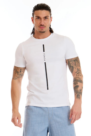 T-Shirt Stripe Fgm04 Uomo Bianco - FGM04 - Linea Ikonic Uomo - fgm04