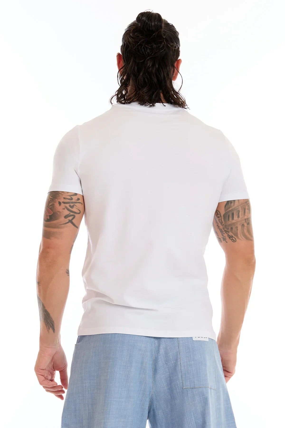 T-Shirt Stripe Fgm04 Uomo Bianco - FGM04 - Linea Ikonic Uomo - fgm04