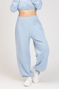 Pantalon de jogging oversize pour femme Jasmine, bleu clair
