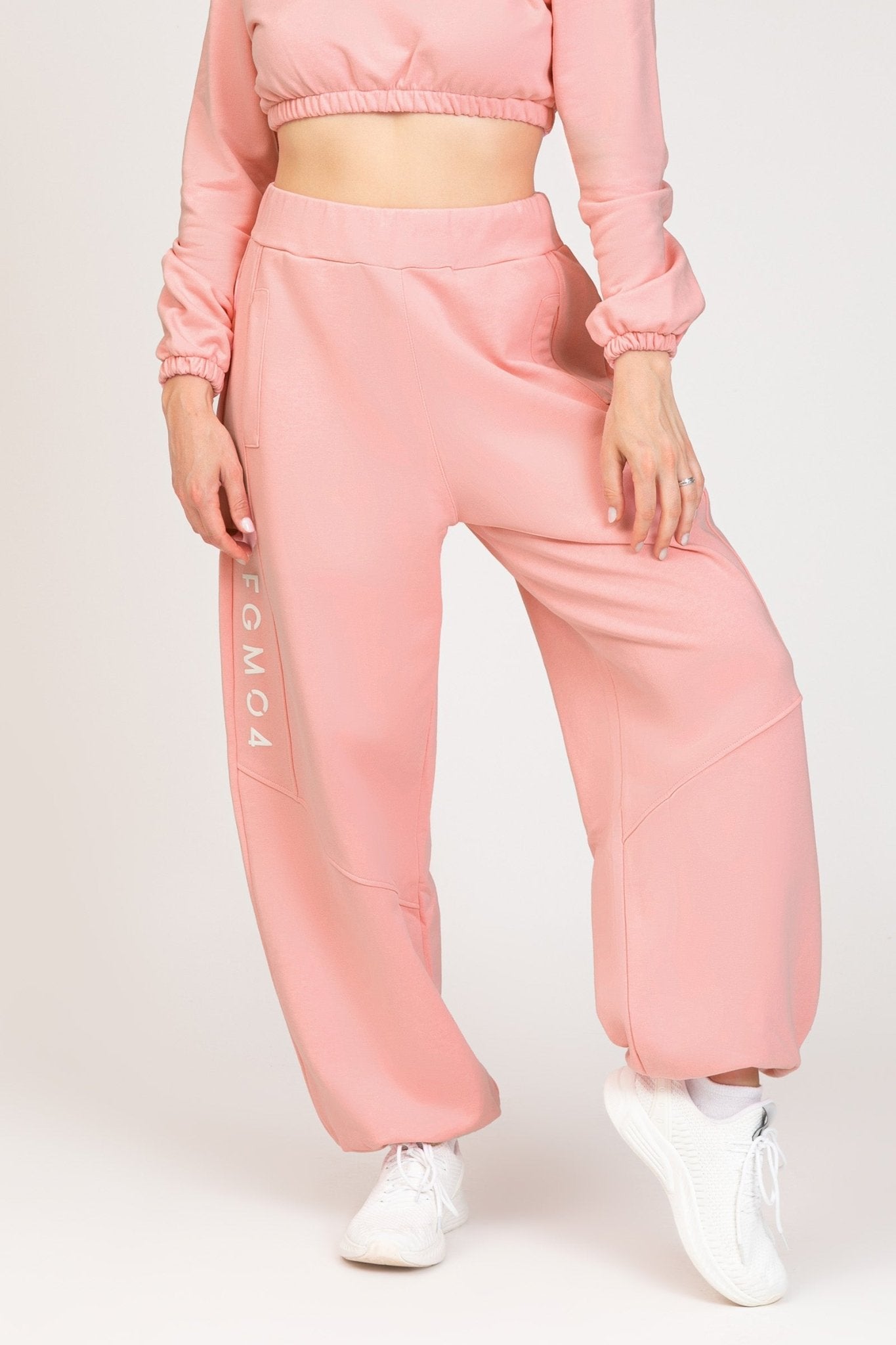 Pantalone Jogger Oversize Jasmine Donna Rosa Chiaro - FGM04 - Linea Ikonic - fgm04