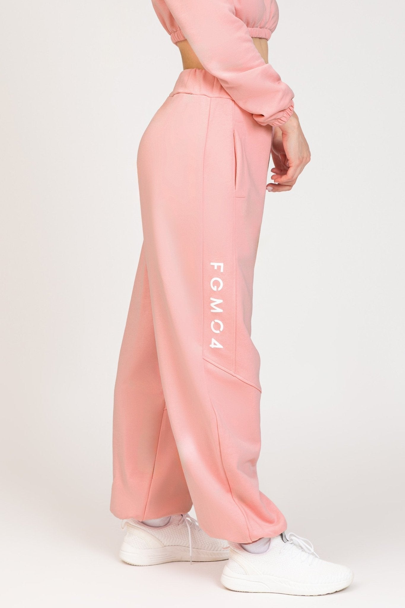 Pantalone Jogger Oversize Jasmine Donna Rosa Chiaro - FGM04 - Linea Ikonic - fgm04