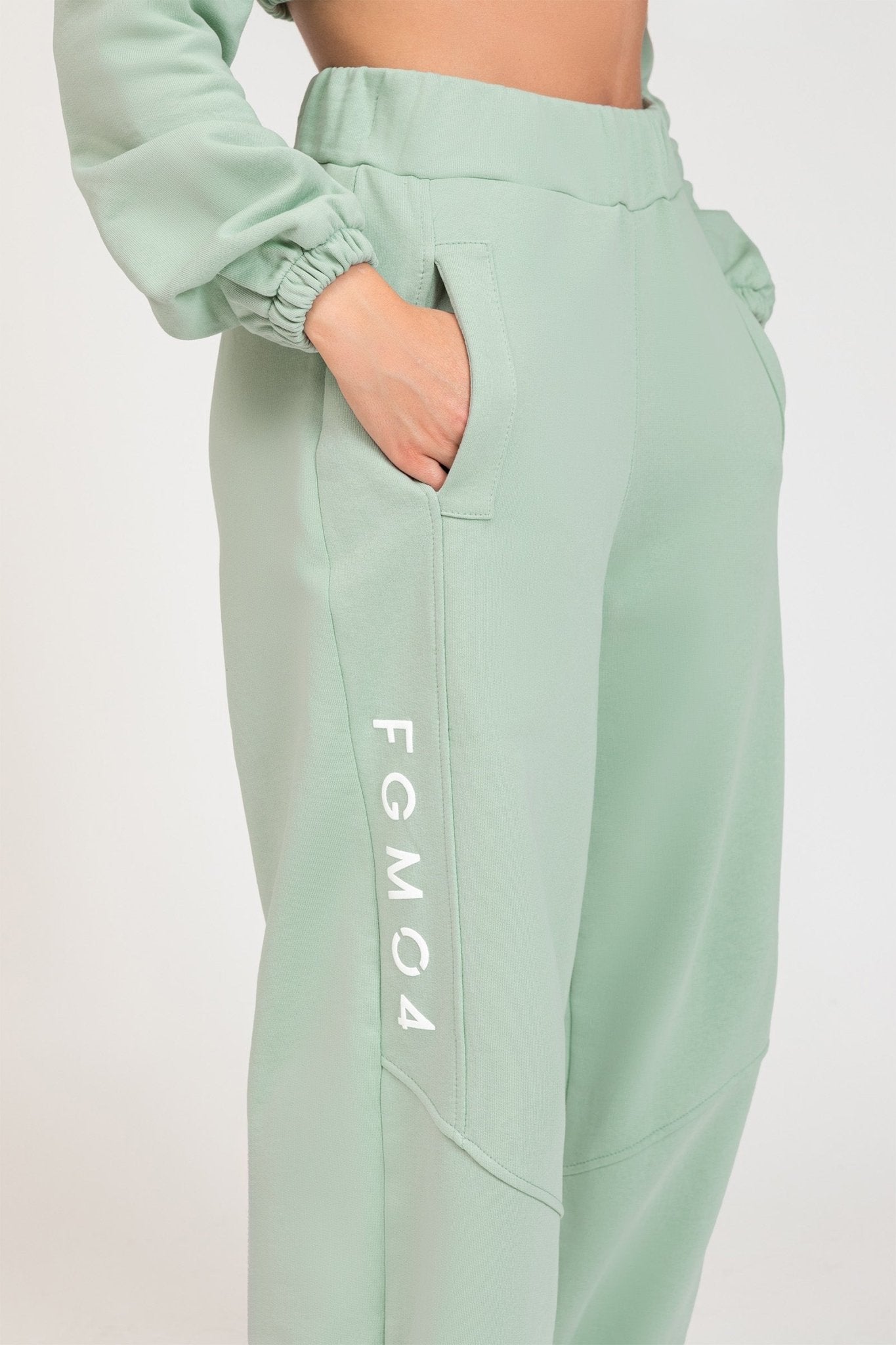 Pantalone Jogger Oversize Jasmine Donna Verde Menta - FGM04 - Linea Ikonic - fgm04