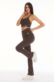 Leggings a Zampa di Elefante Bitter Chocolate