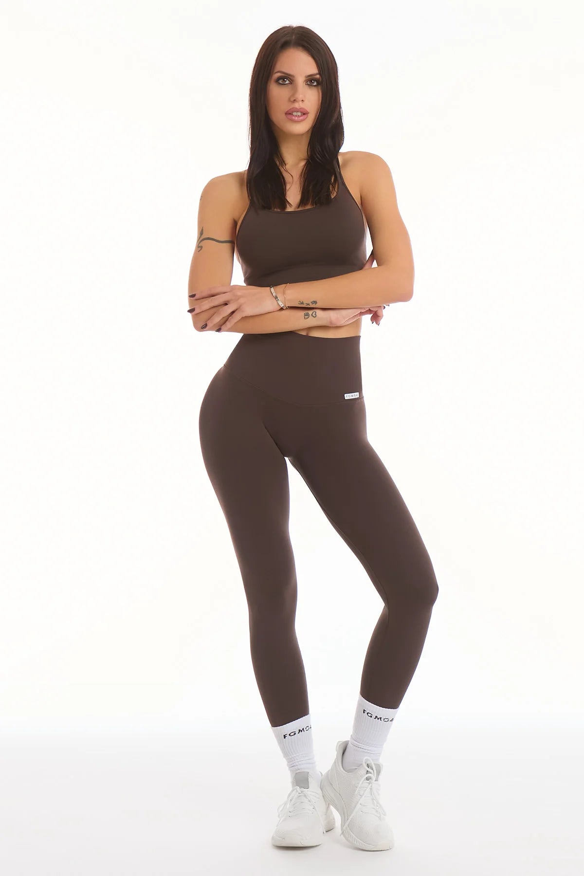 Leggings Push - Up All - Up Bitter Chocolate - FGM04 - LEGGINGS ANTICELLULITE - fgm04