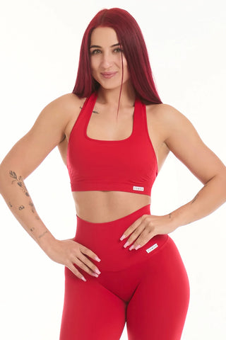 Top Vertigo Rosso Lampone