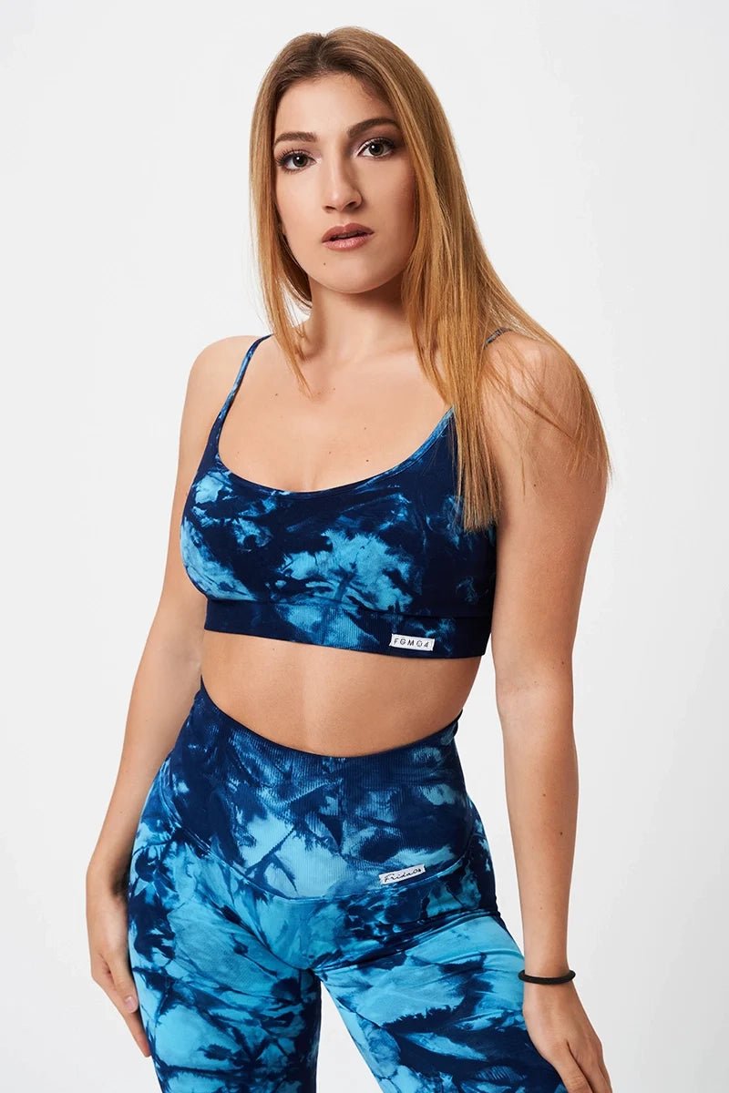 Top sportivo con spalline sottili Elements Acqua Turchese Blu - FGM04 - Maglie e Top - fgm04