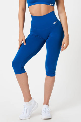 Pinocchietti sportivi con tecnologia FIR push up con arricciatura All - Up Blu Accidia - FGM04 - LEGGINGS ANTICELLULITE - fgm04