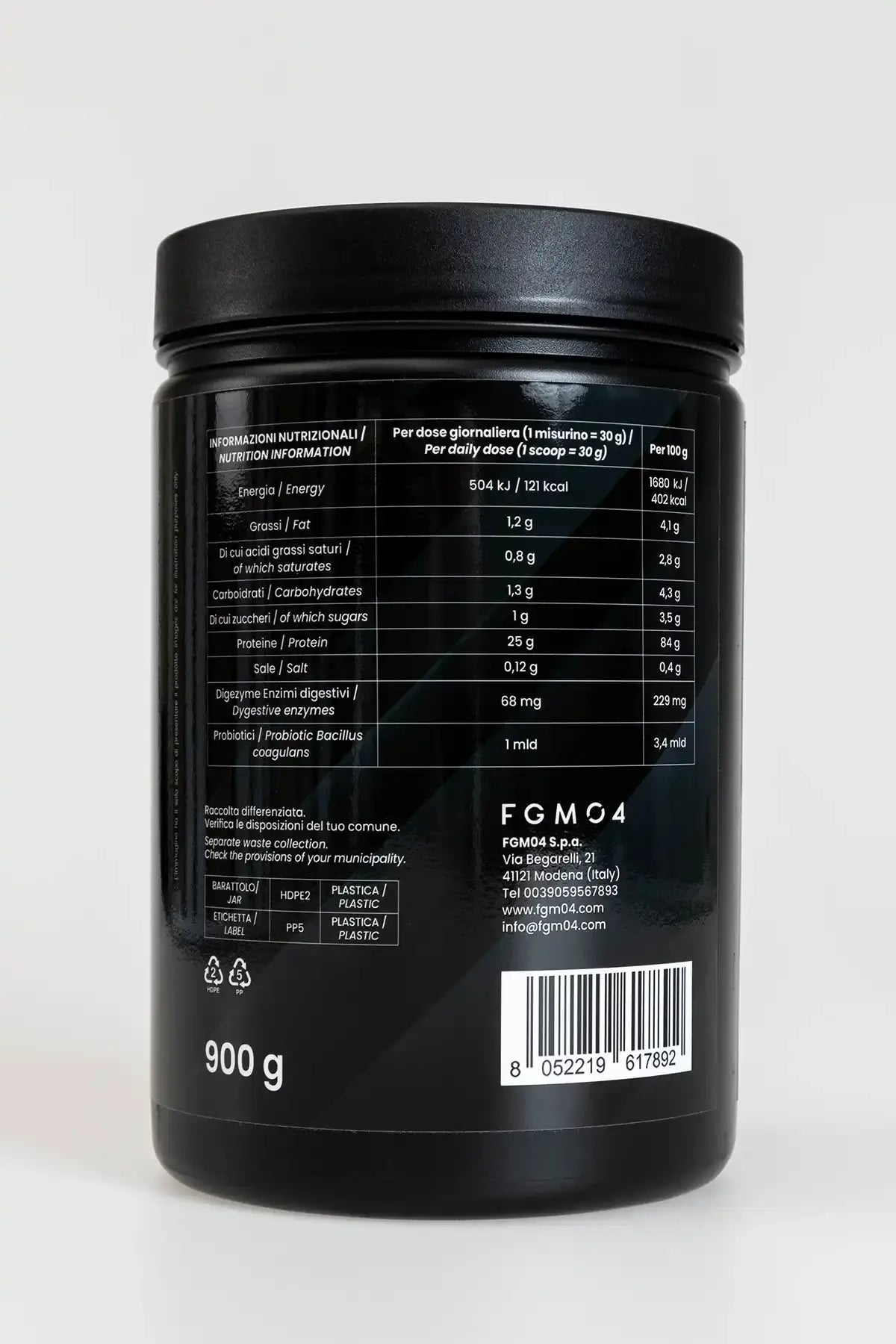 01 HYDRO WHEY + ENZIMI + PROBIOTICI GUSTO BISCOTTO 900 g - FGM04 - INTEGRATORI - fgm04
