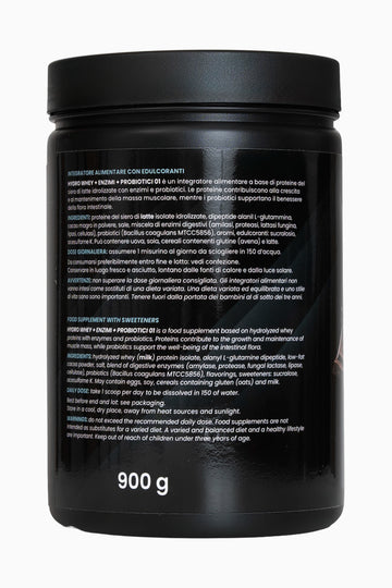 01 HYDRO WHEY + ENZIMI + PROBIOTICI GUSTO CIOCCOLATO 900 g - FGM04