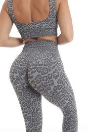Leggings Push Up Wild Essence BambùFIR Grigio Chiaro