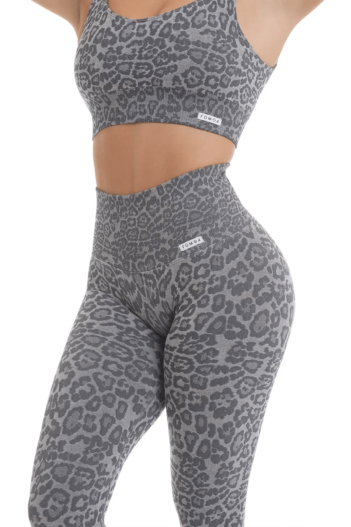 Leggings Push Up Wild Essence BambùFIR Grigio Chiaro