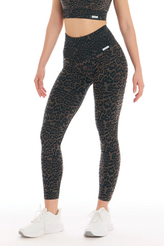 Leggings Soft Push Up Wild Essence BambùFIR Dark Bronze - fgm04 - LEGGINGS ANTICELLULITE - fgm04