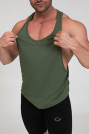 Canotta Stringer Verde Militare - FGM04 - Linea Ikonic Uomo - fgm04