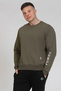 Felpa Ikonic FW 24/25 Verde Militare Uomo