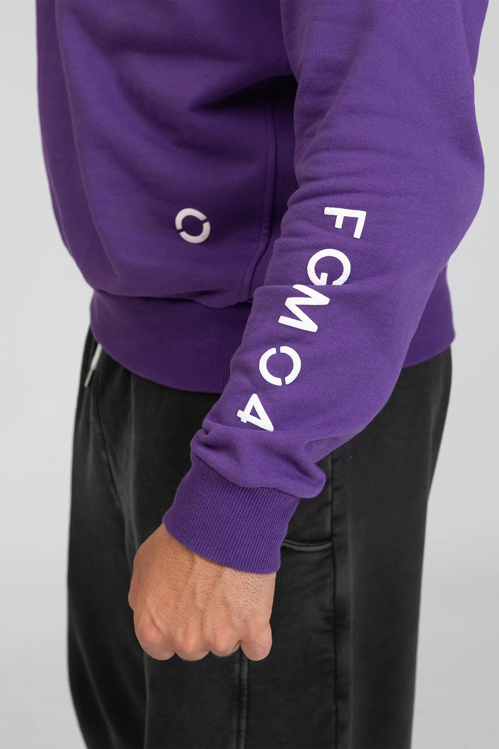 tuta sportiva in cotone oversize Felpa Ikonic FW 24/25 Viola Uomo - FGM04 - Linea Ikonic Uomo - fgm04