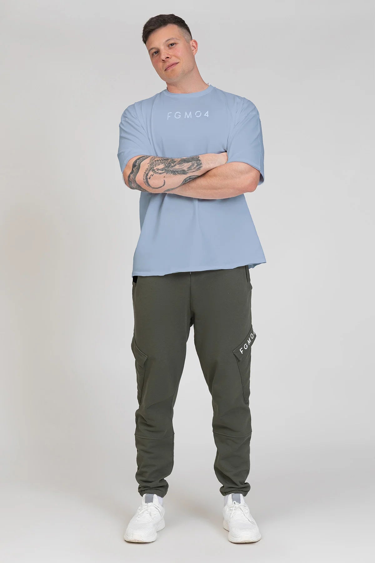 Maglia WorkOut Extra Large Uomo New Celeste - FGM04 - Linea Ikonic - fgm04