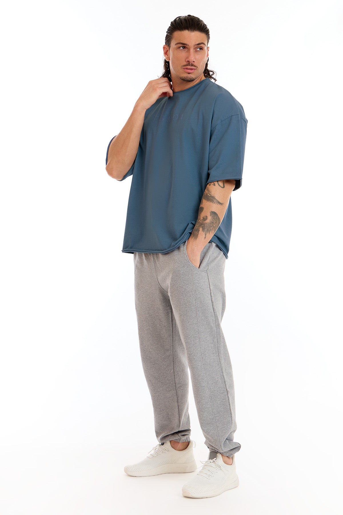 Maglia WorkOut Extra Large Uomo Blu Stellare - FGM04 - Linea Ikonic Uomo - fgm04