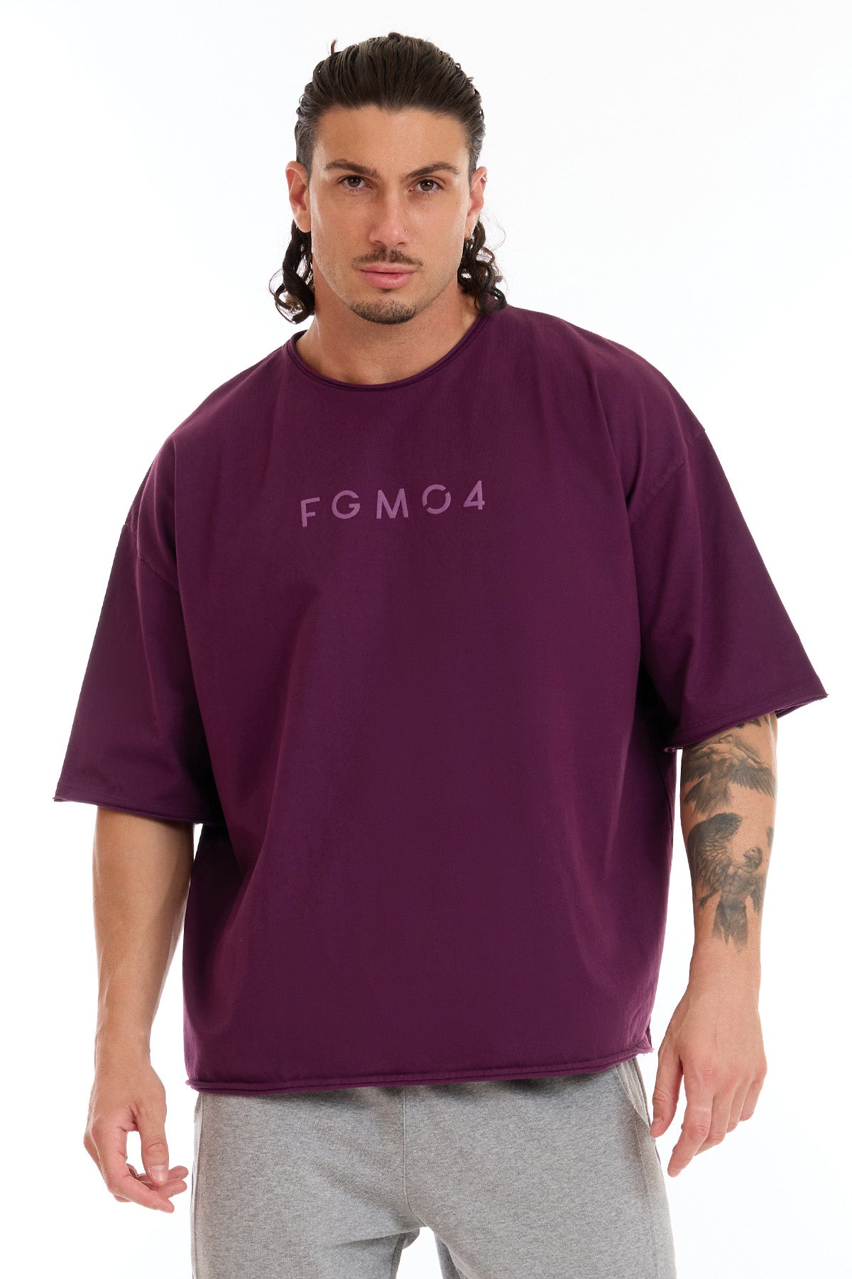 Maglia WorkOut Extra Large Uomo Dark Purple - FGM04 - Linea Ikonic Uomo - fgm04