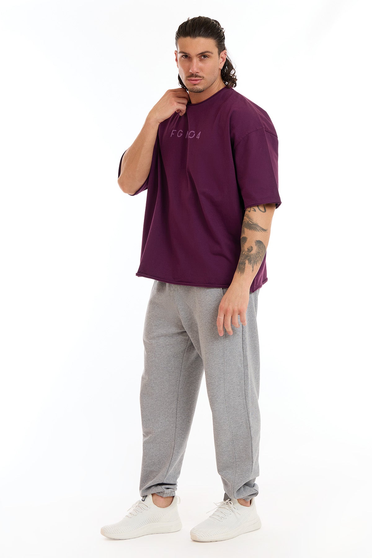 Maglia WorkOut Extra Large Uomo Dark Purple - FGM04 - Linea Ikonic Uomo - fgm04