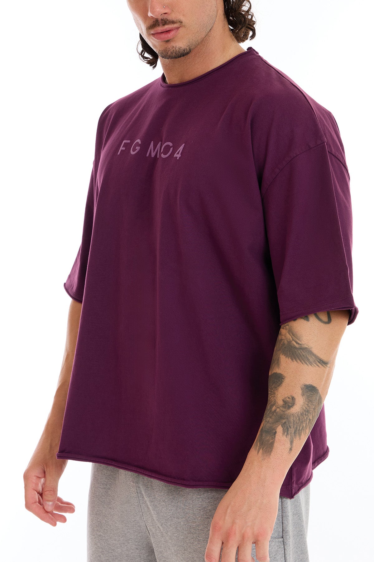 Maglia WorkOut Extra Large Uomo Dark Purple - FGM04 - Linea Ikonic Uomo - fgm04