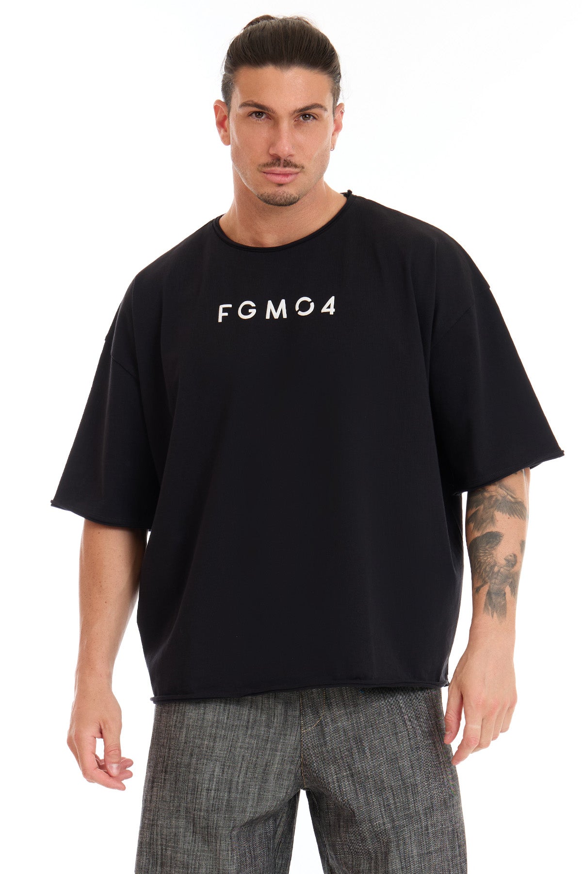 Maglia WorkOut Extra Large Uomo Nero - FGM04 - Linea Ikonic Uomo - fgm04