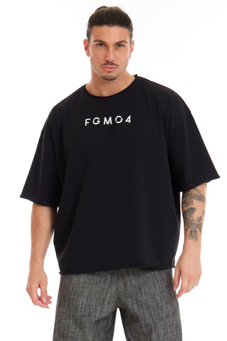 Maglia WorkOut Extra Large Uomo Nero - FGM04 - Linea Ikonic Uomo - fgm04