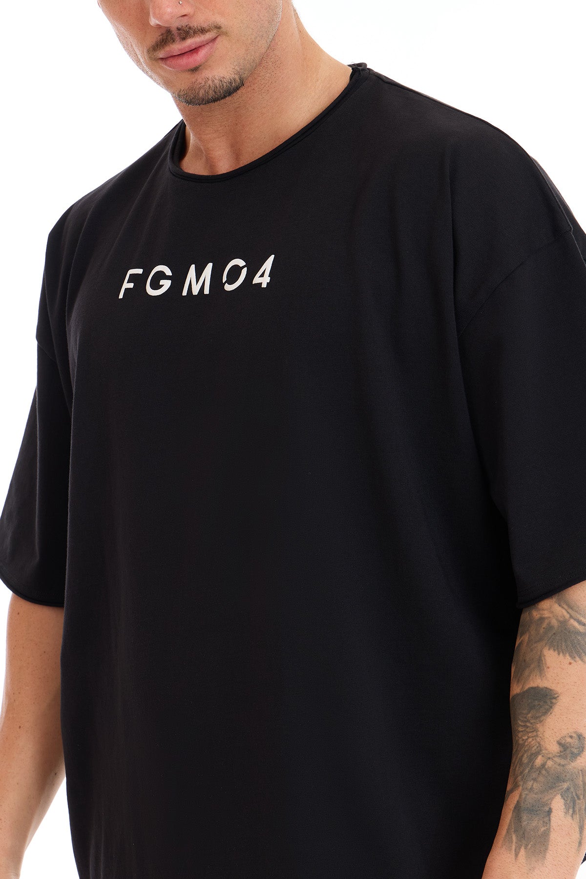 Maglia WorkOut Extra Large Uomo Nero - FGM04 - Linea Ikonic Uomo - fgm04