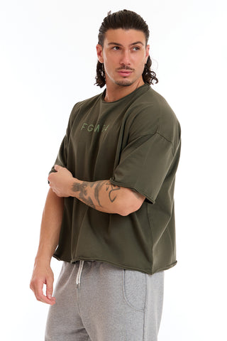 Maglia WorkOut Extra Large Uomo Verde Militare - FGM04 - Linea Ikonic Uomo - fgm04
