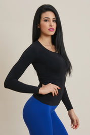 Maglia Frida Snellente Nera - FGM04 - P114