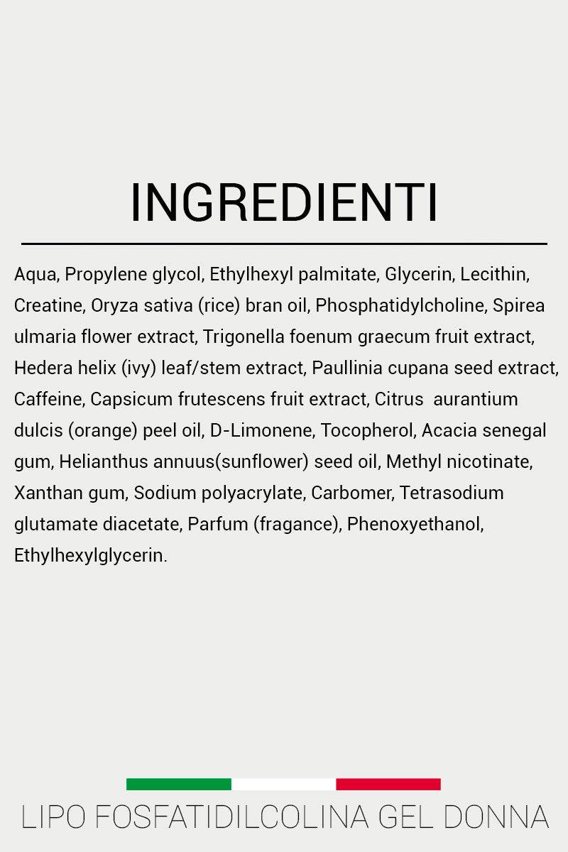 Lipo Fosfatidilcolina Gel Donna 200 ml - FGM04 - CREME PER ADIPE - fgm04