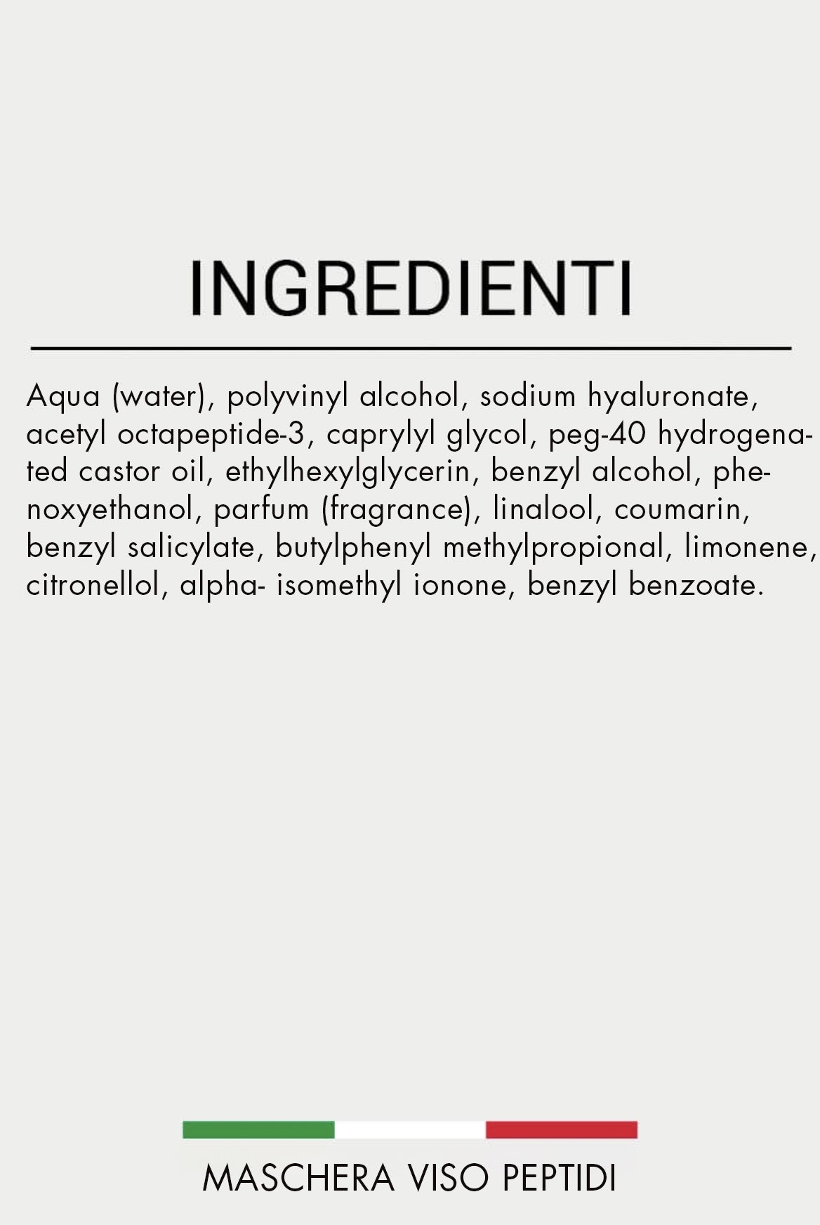 Maschera Viso Peptidi - FGM04 - CREME VISO - fgm04