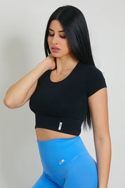 T-Shirt Crop Top Frida Nero - FGM04 - P153