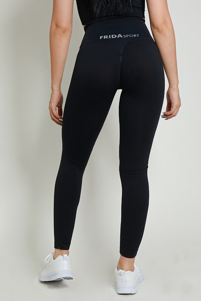 Leggings CALIPSO Nero Costine - FGM04 - P231