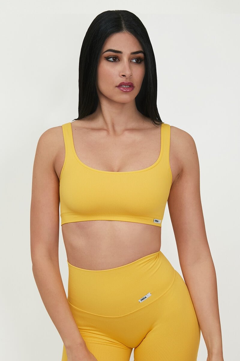 Top sportivo con spalline larghe CALIPSO Amarillo Costine - FGM04 - Maglie e Top - fgm04