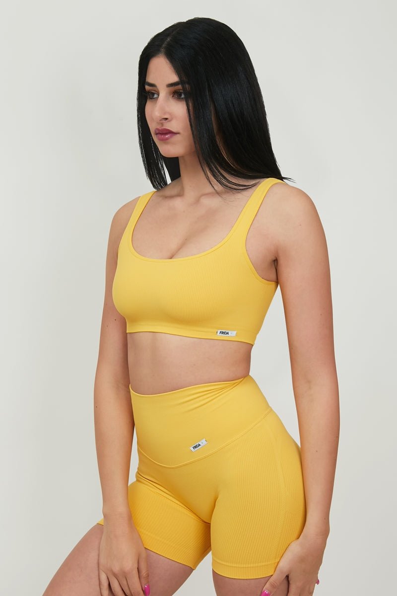 Top sportivo con spalline larghe CALIPSO Amarillo Costine - FGM04 - Maglie e Top - fgm04