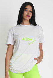 T-Shirt Oversize Frida Original Giallo Fluo - FGM04 - P271