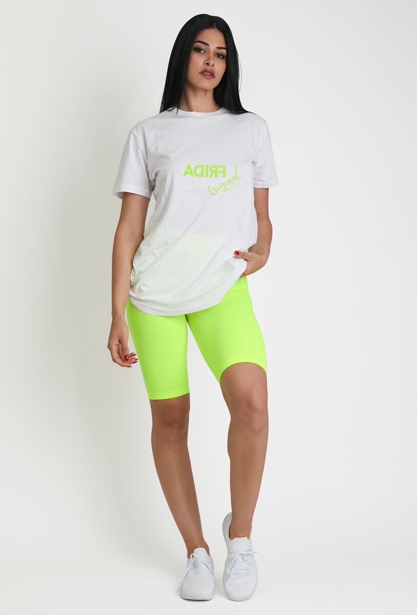 T-Shirt Oversize Frida Original Giallo Fluo - FGM04 - P271
