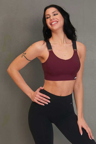 Top sportivo con spalline larghe Denise Merlot - FGM04 - Maglie e Top - fgm04