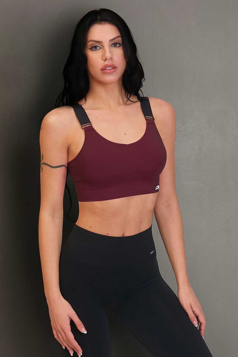 Top sportivo con spalline larghe Denise Merlot - FGM04 - Maglie e Top - fgm04