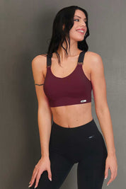 Top Denise Gym Fashion Merlot - FGM04 - P539