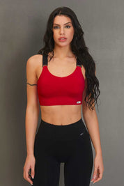 Top Denise Gym Fashion Rosso Lampone - FGM04 - P541