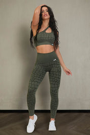 Leggings All-up Cocco Verde - FGM04 - P556