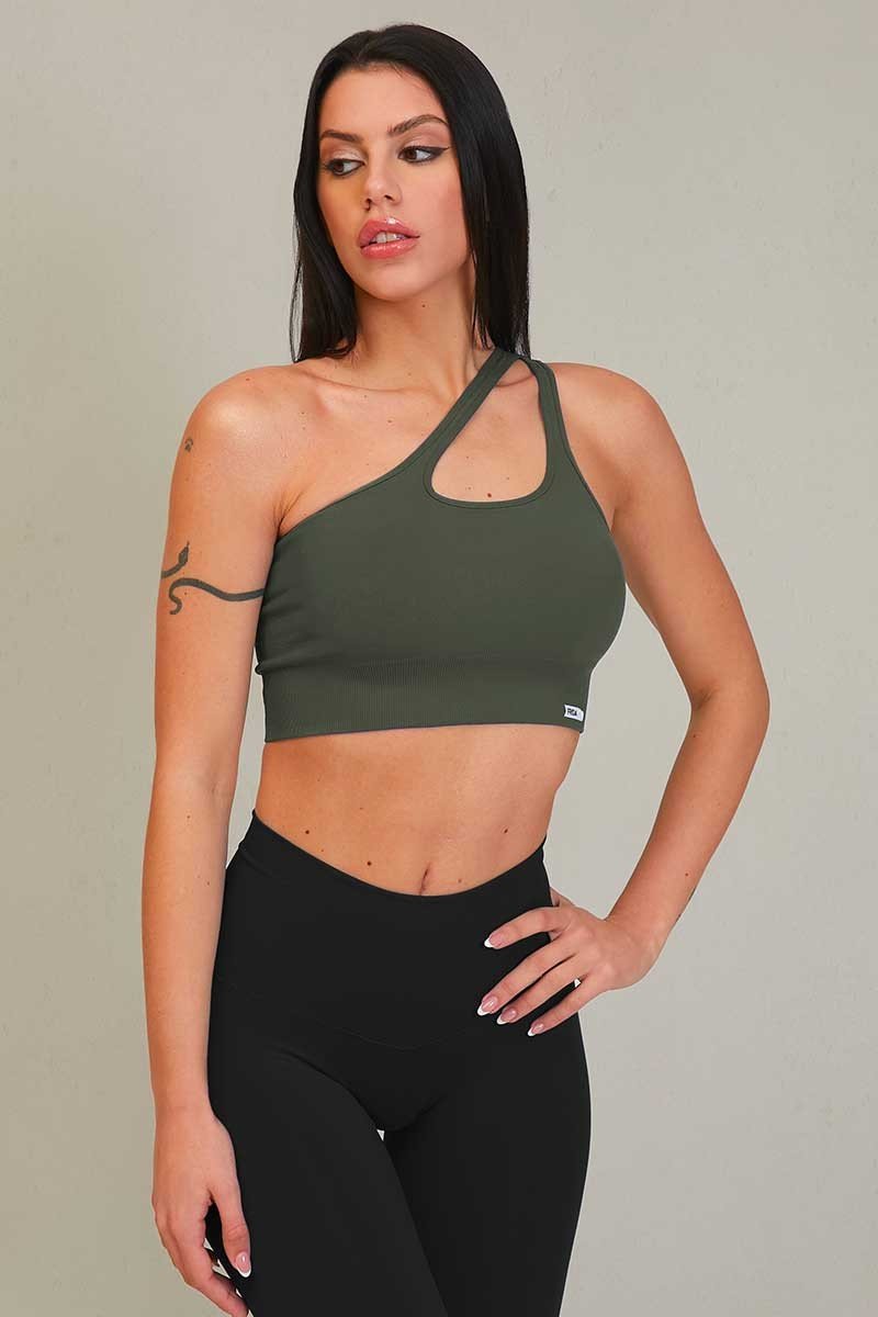 Top sportivo Monospalla Verde - FGM04 - Maglie e Top - fgm04