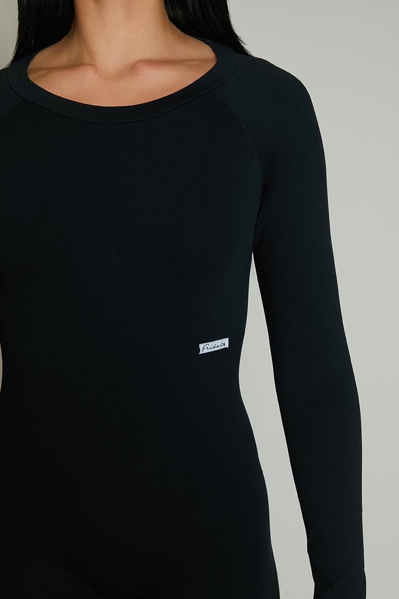 Tuta sportiva con tecnologia FIR Jumpsuit a Zampa - Tormalina Nera - FGM04 - ABBIGLIAMENTO - fgm04