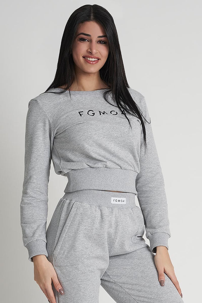 Felpa Ikonic Grigio Melange - FGM04 - P833