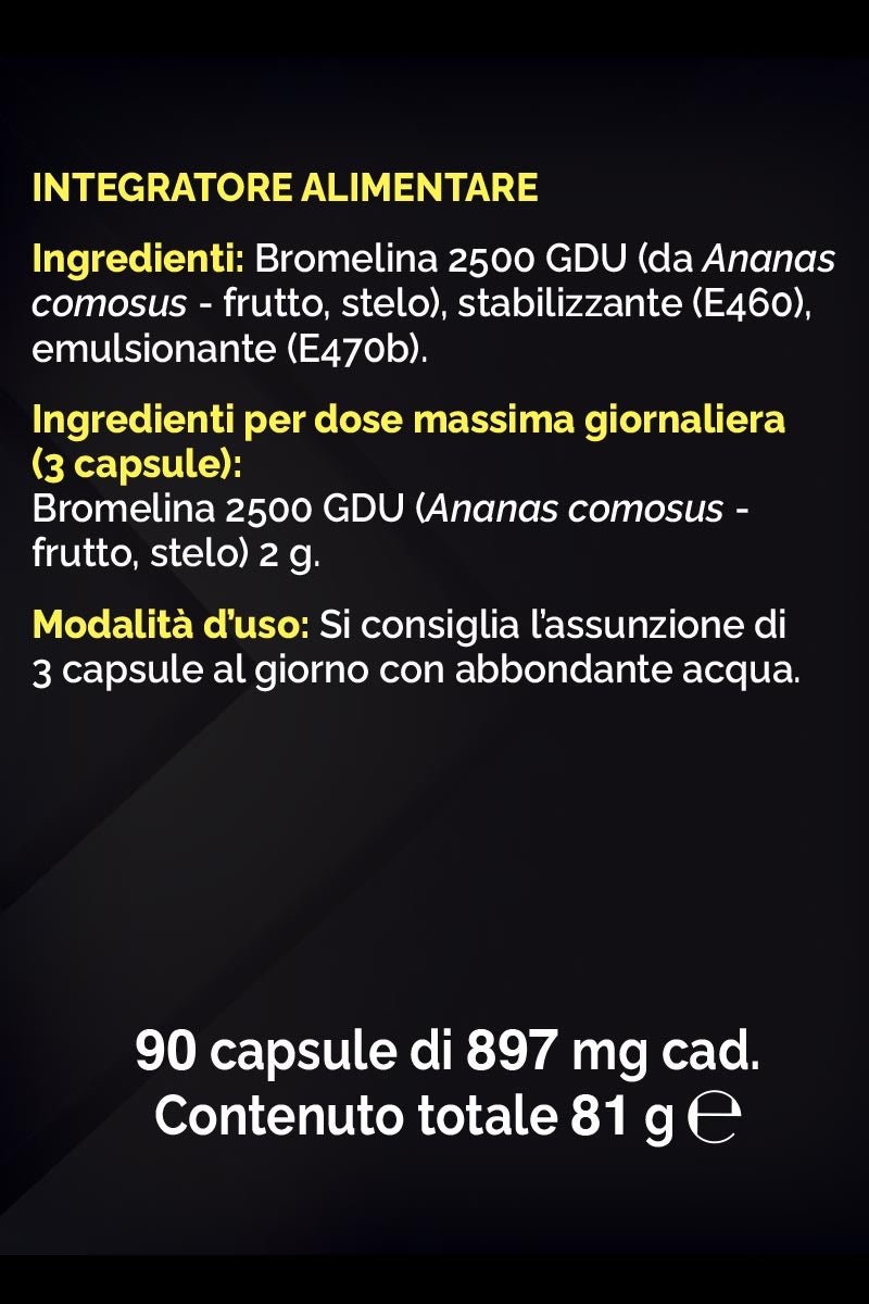 BROMELINA 4S - 90 caps - FGM04 - INTEGRATORI - fgm04