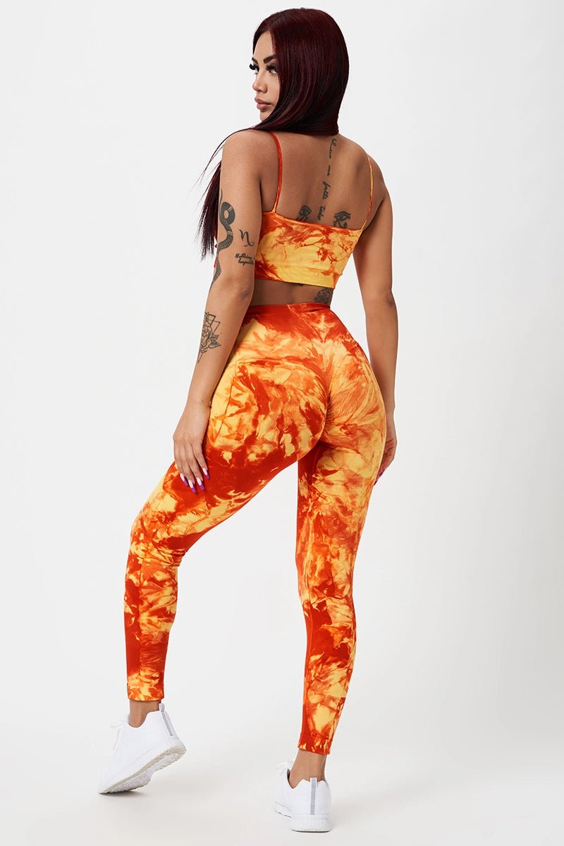 Top sportivo con spalline sottili Elements Fuoco Giallo Arancione - FGM04 - Maglie e Top - fgm04